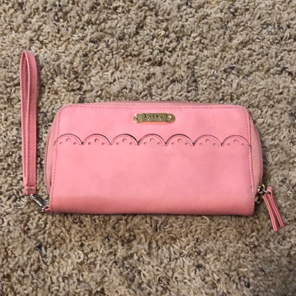 Pink wrist wallet